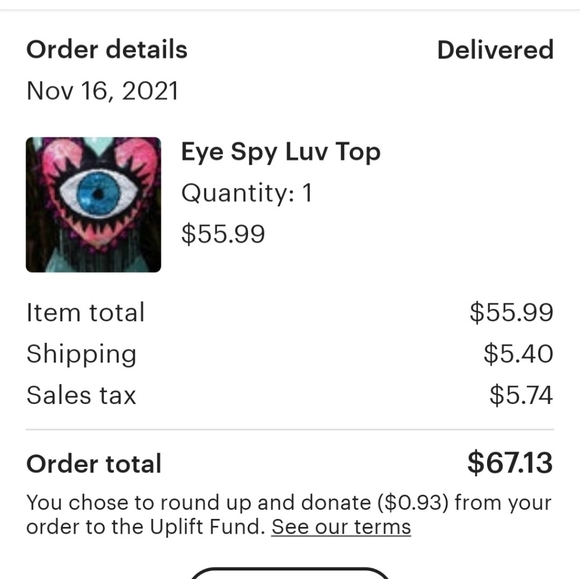 Sequin & Fringe Eye Rave Top - Picture 2 of 4